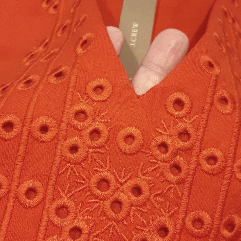 J.Crew Red Orange Tank Shirt - Picture 4 of 10